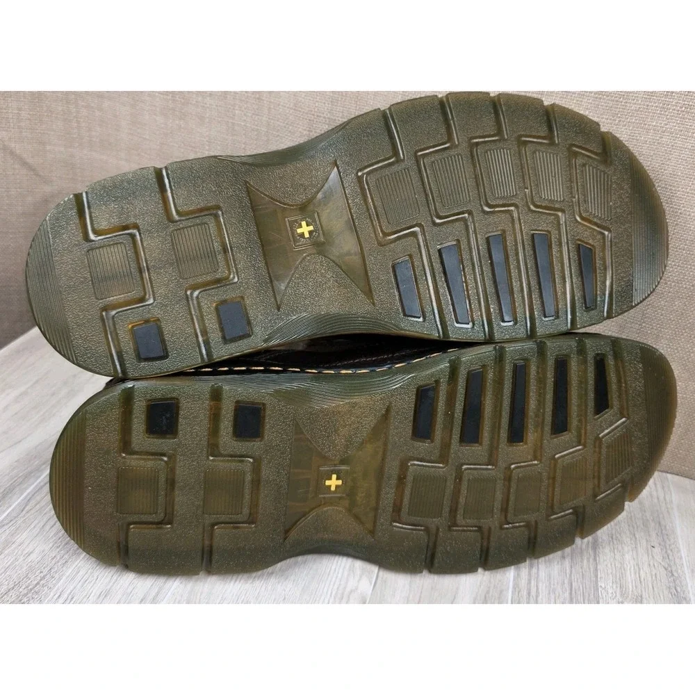 Dr Martens Mens Orson Loafers Size 12M Brown Leather Slip On Lug Sole Shoes NEW